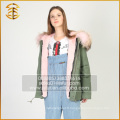 2017 Factory Wholesale Custom Winter Lady Women Fur Parka